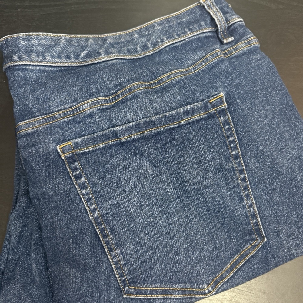 Lane Bryant 28 46x27 High Rise Jeans Flex Magic Waistband Distressed Denim